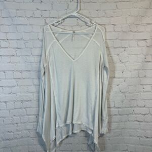 Free People Pacific Thermal Top White size medium